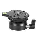 BEXIN DY-60N 3/8 吋螺紋圓頂專業三腳架水平儀 360 度全景雲台底座附氣泡水平儀及 3/8 吋螺絲轉接器, DY-60N 3/8 吋