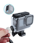 適用於 GoPro HERO10 Black / HERO9 Black 30 米充電防水外殼含扣環基本安裝座及螺絲，適用於 GoPro HERO9 Black / 充電