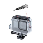 適用於 GoPro HERO10 Black / HERO9 Black 30 米充電防水外殼含扣環基本安裝座及螺絲，適用於 GoPro HERO9 Black / 充電