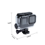 適用於 GoPro HERO10 Black / HERO9 Black 30 米充電防水外殼含扣環基本安裝座及螺絲，適用於 GoPro HERO9 Black / 充電