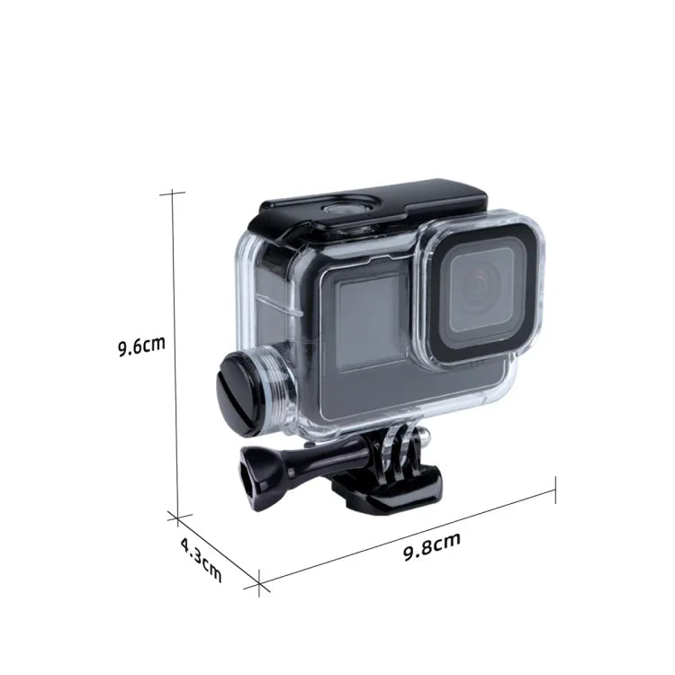 適用於 GoPro HERO10 Black / HERO9 Black 30 米充電防水外殼含扣環基本安裝座及螺絲，適用於 GoPro HERO9 Black / 充電