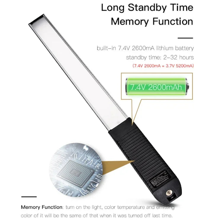LUXCeO Q508A 八色照片 LED 棒燈 防水手持 LED 補光燈 附遙控器, Q508A
