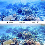 45米防水外殼保護套 + 觸控螢幕背蓋，適用於GoPro NEW HERO /HERO6 /5，附扣環基本固定座及螺絲及（紫色、紅色、粉色）濾鏡，無需拆鏡頭，觸控螢幕 + 濾鏡（透明）