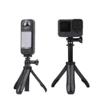 多功能可折疊三腳架支架自拍單腳架，適用於GoPro、Insta360、DJI及其他運動相機，長度：12-23公分，長度：12-23公分（紅色），長度：12-23公分（藍色）