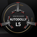 YELANGU L5 電動軌道滑軌 3 輪滑輪推車，承重：3kg，L5 滑輪推車