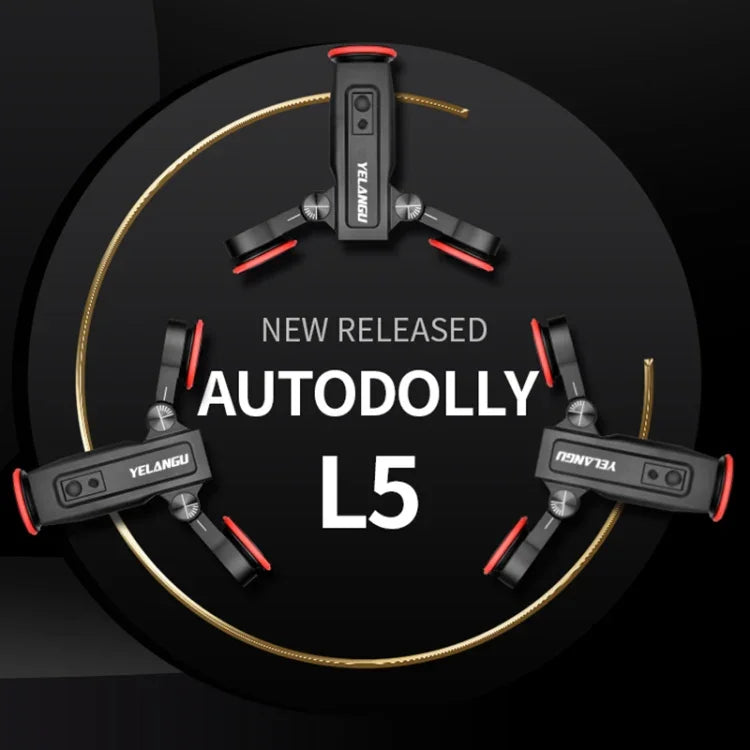 YELANGU L5 電動軌道滑軌 3 輪滑輪推車，承重：3kg，L5 滑輪推車