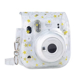 Stars 水晶 PVC 硬殼相機包附肩帶 適用 FUJIFILM Instax Mini 11，透明