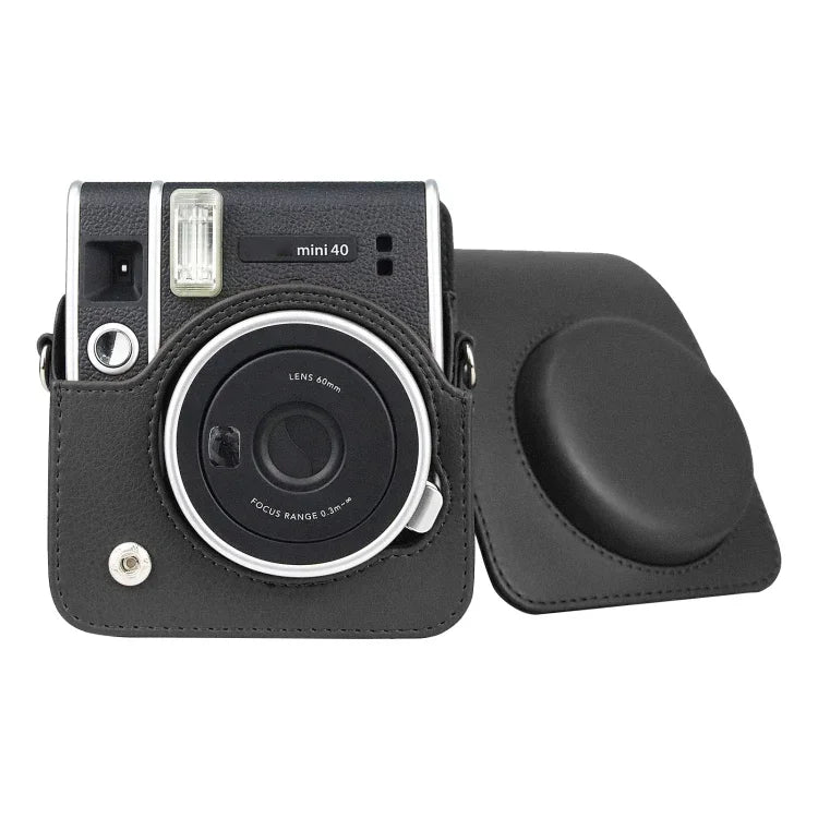 FUJIFILM instax mini 40 復古全身相機 PU 皮革包附背帶，適用於 FUJIFILM instax mini 40