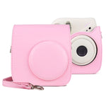 FUJIFILM instax mini 7+ 復古全身 PU 皮革相機包附背帶，適用於 FUJIFILM instax mini 7+