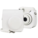 FUJIFILM instax mini 7+ 復古全身 PU 皮革相機包附背帶，適用於 FUJIFILM instax mini 7+