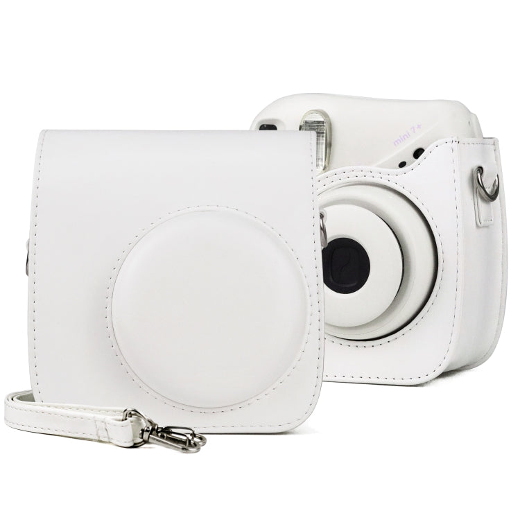 FUJIFILM instax mini 7+ 復古全身 PU 皮革相機包附背帶，適用於 FUJIFILM instax mini 7+