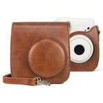 FUJIFILM instax mini 7+ 復古全身 PU 皮革相機包附背帶，適用於 FUJIFILM instax mini 7+