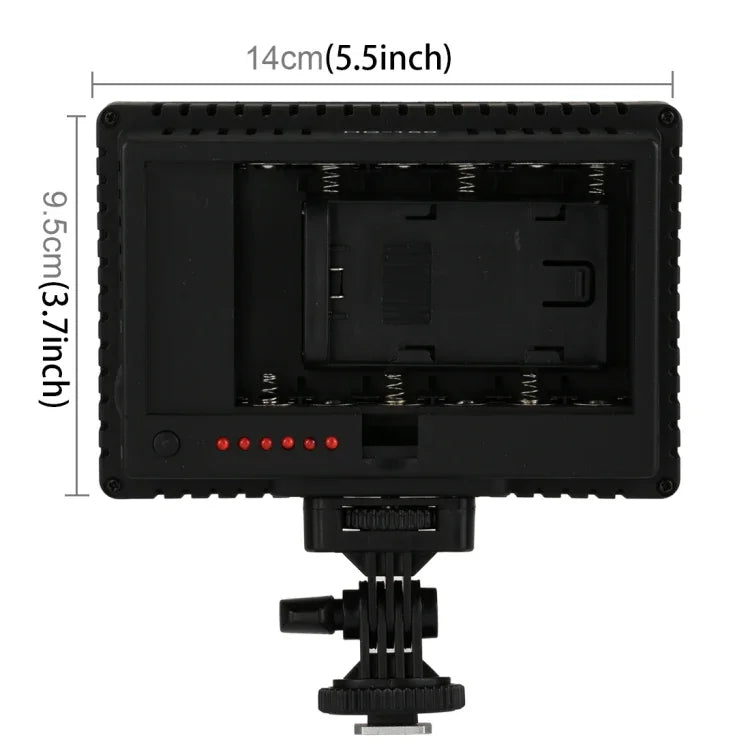 HD-160 白光 LED 攝影燈，適用於 Canon、Nikon DSLR 相機，附 3 片濾光片，HD-160