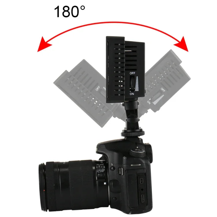 HD-160 白光 LED 攝影燈，適用於 Canon、Nikon DSLR 相機，附 3 片濾光片，HD-160