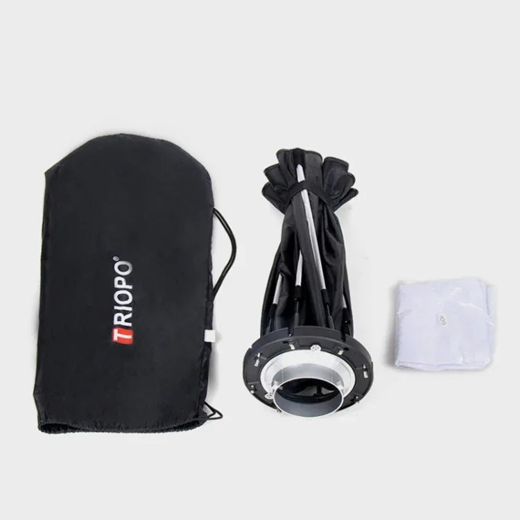 TRIOPO K2-55 55公分閃光燈八角拋物線柔光箱，Bowens 接口擴散罩，K2-55