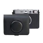 復古全身相機 PU 皮革保護包附背帶，適用於 FUJIFILM instax mini Evo，FUJIFILM instax mini Evo 復古款