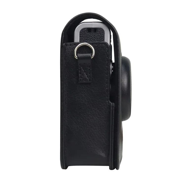 FUJIFILM instax mini Evo 直立式全身相機 PU 皮革保護套附背帶，適用 FUJIFILM instax mini Evo 直立式