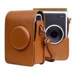 FUJIFILM instax mini Evo 直立式全身相機 PU 皮革保護套附背帶，適用 FUJIFILM instax mini Evo 直立式