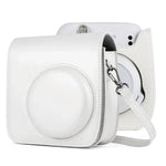 Solid Color Full Body Camera Leather Case Bag with Strap for FUJIFILM Instax mini 11