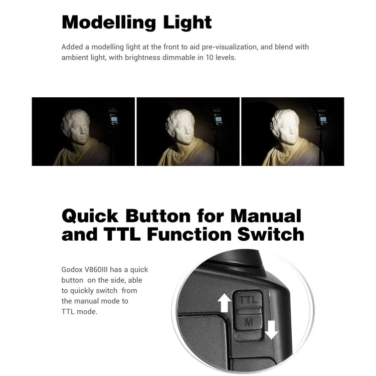 Godox V860 III-N 2.4GHz 無線 TTL II 高速同步閃光燈，適用 Nikon, V860 III-N 適用 Nikon
