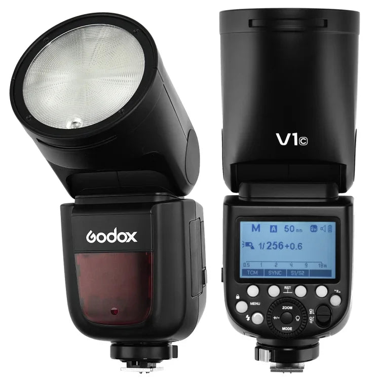 Godox V1C 圓頭 TTL 閃光燈，適用 Canon, V1C 適用 Canon
