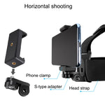 彈性固定帶可調頭帶，附手機夾、螺絲及S型轉接器，適用於GoPro HERO10 Black / HERO9 Black /8 /7 /6 /5、小蟻及其他運動相機、智慧型手機