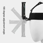 彈性固定帶可調頭帶，附手機夾、螺絲及S型轉接器，適用於GoPro HERO10 Black / HERO9 Black /8 /7 /6 /5、小蟻及其他運動相機、智慧型手機