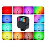 MJ88 口袋型 3000-7000K+RGB 全彩美顏補光燈，手持攝影直播 LED 燈，附遙控器，MJ88