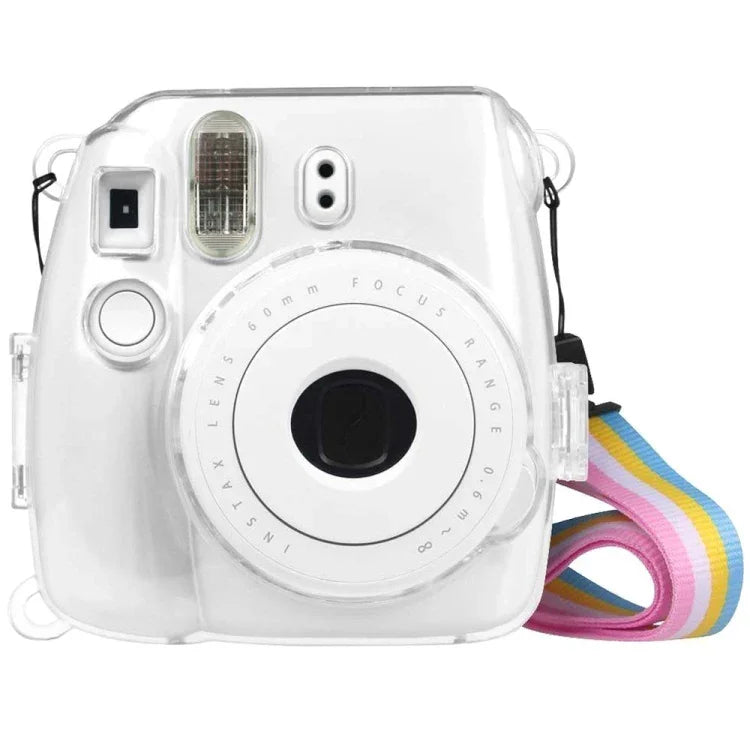 帶掛繩的保護透明殼，適用於FUJIFILM instax mini 9 / mini 8+ / mini 8，適用於FUJIFILM instax mini 9