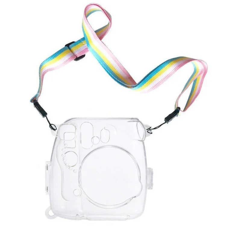 帶掛繩的保護透明殼，適用於FUJIFILM instax mini 9 / mini 8+ / mini 8，適用於FUJIFILM instax mini 9