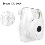 帶掛繩的保護透明殼，適用於FUJIFILM instax mini 9 / mini 8+ / mini 8，適用於FUJIFILM instax mini 9