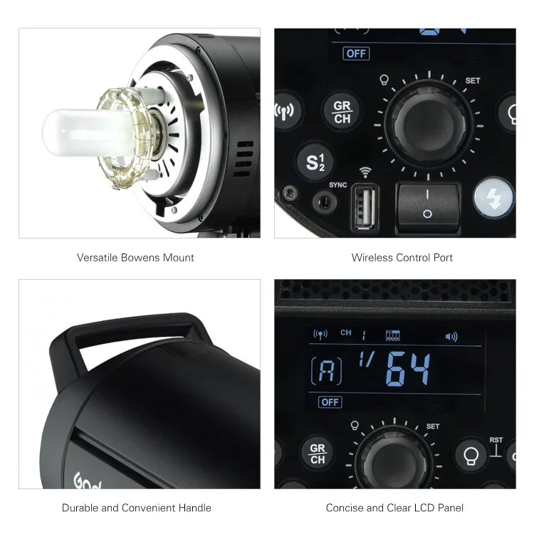 Godox DP600III 攝影棚閃光燈 600Ws Bowens 接口攝影棚閃光燈，DP600III