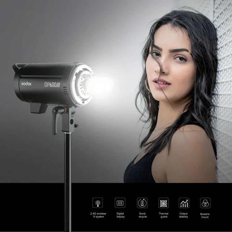 Godox DP600III 攝影棚閃光燈 600Ws Bowens 接口攝影棚閃光燈，DP600III
