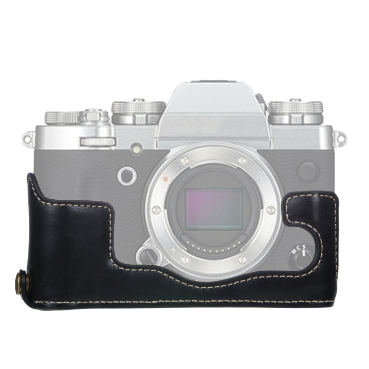 1/4吋螺紋PU皮革相機半套底座，適用於FUJIFILM X-T3/X-T2，適用於FUJIFILM X-T3
