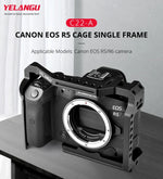 YELANGU C22-A YLG0334B-A 攝影機籠穩定器，適用Canon EOS R5/R6/R，YLG0334B-A
