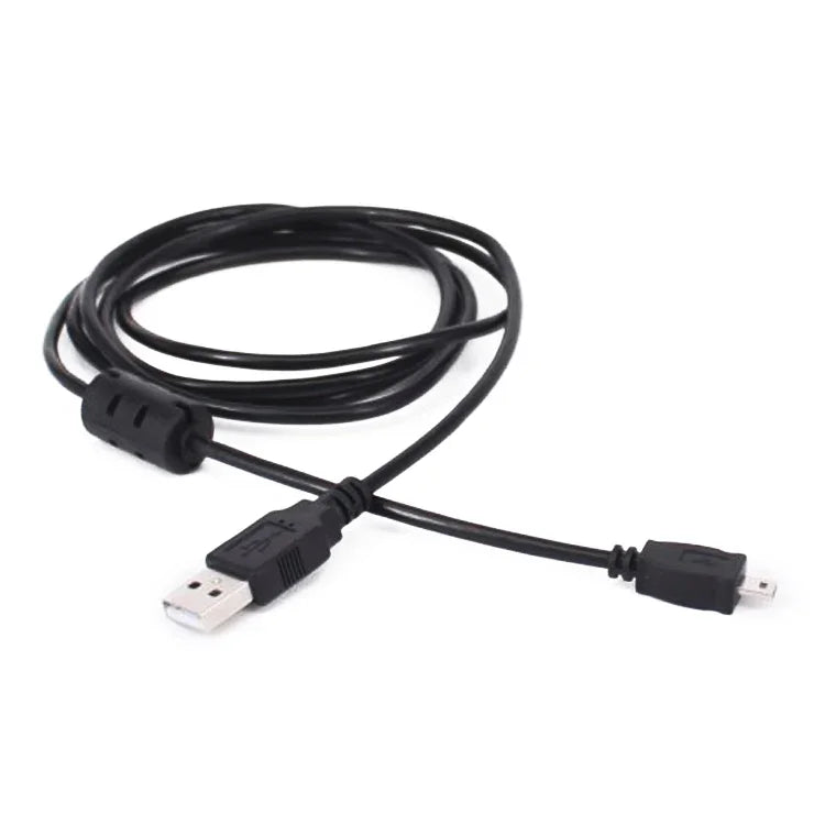 5 條 1.5 米迷你 8 針 USB 轉 USB 2.0 數據充電線，適用 Nikon D5100 / D610，迷你 8 針 USB