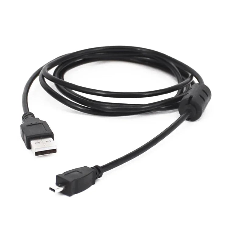 5 條 1.5 米迷你 8 針 USB 轉 USB 2.0 數據充電線，適用 Nikon D5100 / D610，迷你 8 針 USB