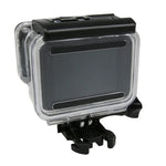 適用於 GoPro HERO6 /5 觸控螢幕 45米防水保護殼，帶扣環基本支架及螺絲，無需拆卸鏡頭，45米防水