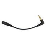 5 件裝 13cm 彎頭 3.5mm 音頻公對母電腦攝影機麥克風轉接線，彎頭 3.5mm