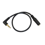 5 件裝 13cm 彎頭 3.5mm 音頻公對母電腦攝影機麥克風轉接線，彎頭 3.5mm