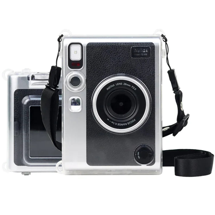 帶掛繩的保護透明殼，適用 FUJIFILM Instax mini EVO，適用 FUJIFILM Instax mini EVO