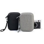 硬殼收納包，適用 FUJIFILM Instax mini EVO，布料紋理黑色，布料紋理灰色