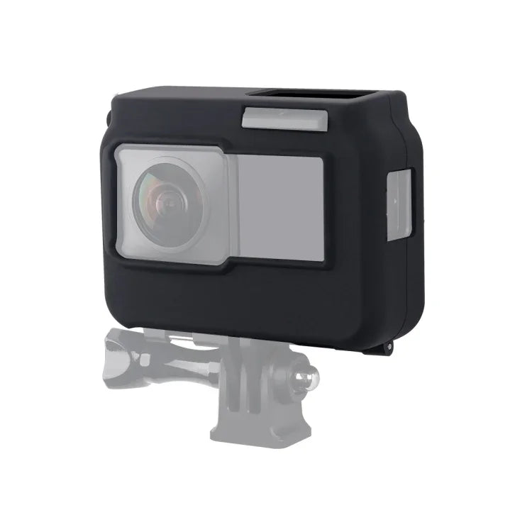 適用於 Insta360 One R 全景相機帶框架防震矽膠保護殼，附鏡頭蓋，全景保護殼 + 鏡頭蓋