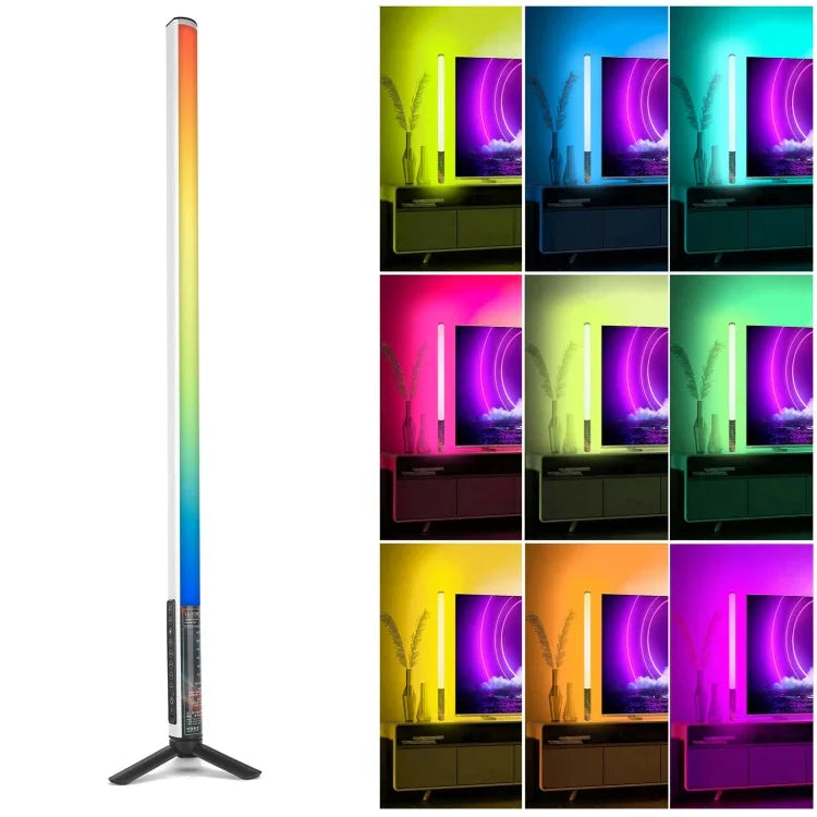 LUXCeO Mood1 85cm RGB 彩色氛圍節奏 LED 棒，手持視頻拍照補光燈，無三腳架，85cm