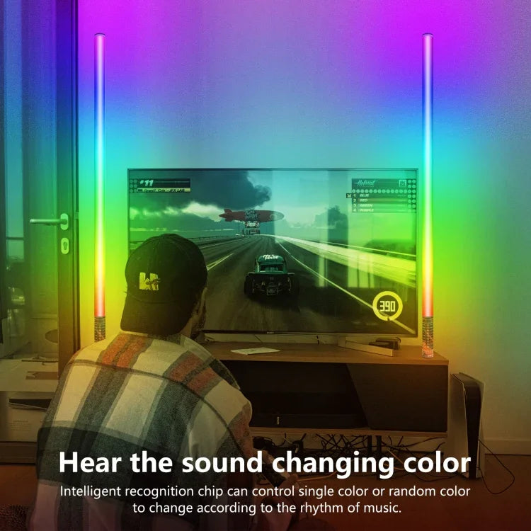 LUXCeO Mood1 85cm RGB 彩色氛圍節奏 LED 棒，手持視頻拍照補光燈，無三腳架，85cm