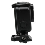 GoPro HERO6 / 5 2合1 觸控螢幕背蓋 + 45米防水保護殼（安裝時需拆卸鏡頭）附扣環基本支架與導螺桿，需拆卸鏡頭