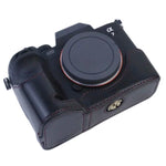 1/4 吋螺紋 PU 皮革相機半包覆底座，適用於 Sony A7 IV，適用於 Sony A7 IV