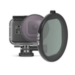 JSR 圓形外殼 CPL 偏光濾鏡，適用 GoPro HERO8 Black，CPL 濾鏡
