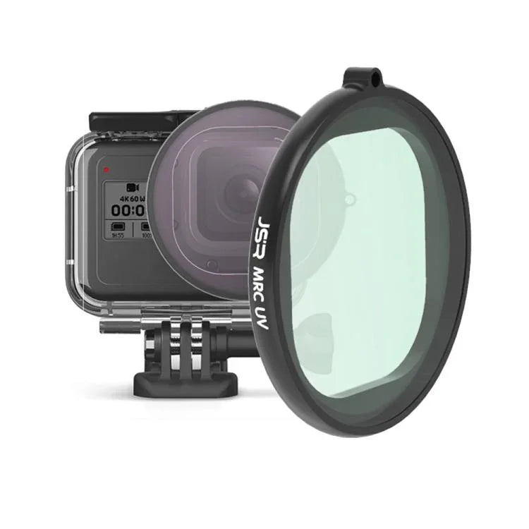 JSR 圓形外殼 UV 濾鏡，適用 GoPro HERO8 Black，UV 濾鏡