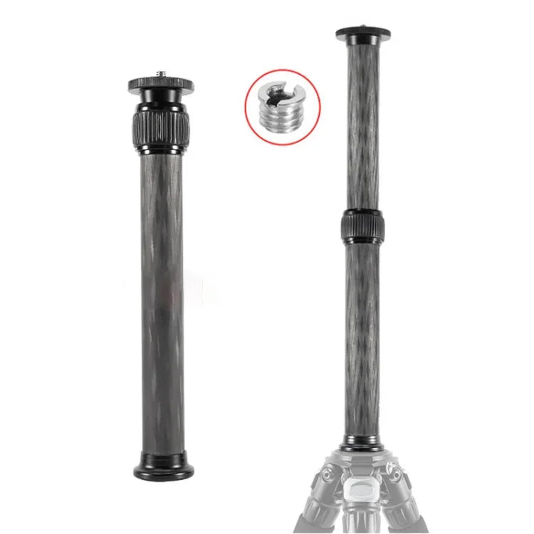 BEXIN P262C 235mm-396mm 三腳架延長桿碳纖維中柱三腳架延長器，P262C